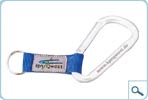 Karabiner with Strap & Woven Label