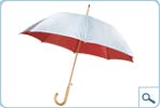 Silver Top Wooden Handle Umbrella